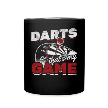 Darts This is my game Darts game Dart Darts - Full Colour Mug - black - Front