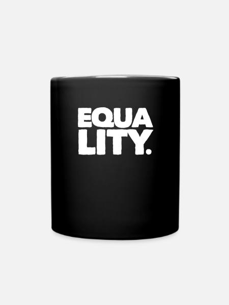 Menschenrechte - Tasse einfarbig - Schwarz