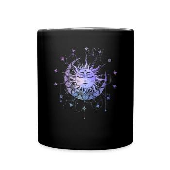 Magie Spirituelle Soleil Symbole Magique Occulte - Mug uni - noir - Devant