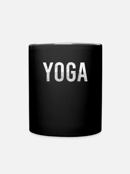 Yoga - Tasse einfarbig - Schwarz