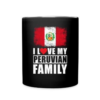 Peru Family Love Saying - Full Colour Mug - black - Front