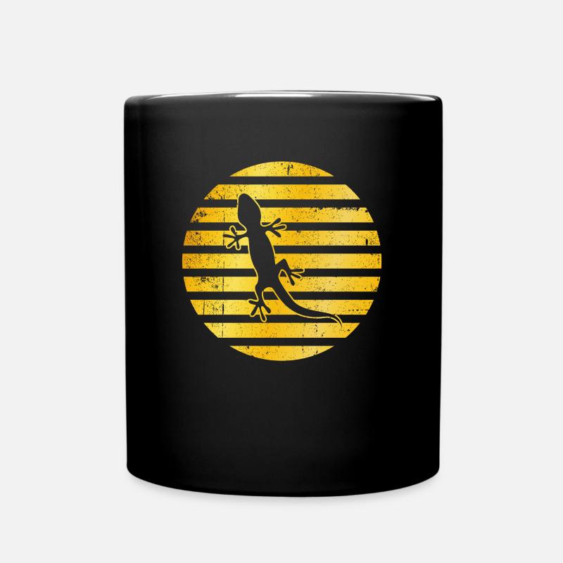 Lizard golden logo - Full Colour Mug - black