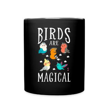 Oiseau - Mug uni - noir - Devant