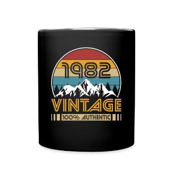 40th birthday vintage 1982 Vintage 1982 - Full Colour Mug - black - Front