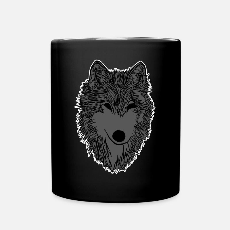 Wolf Mentions légales - Mug uni - noir