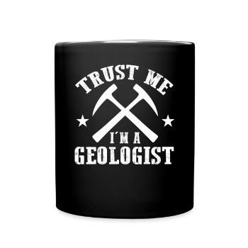 Geologie - Tasse einfarbig - Schwarz - Vorne