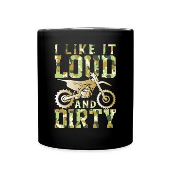 Dirt Bike - Full Colour Mug - black - Front