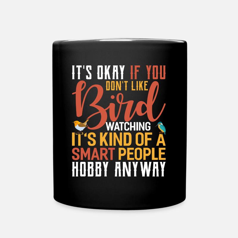 Vogelbeobachter - Tasse einfarbig - Schwarz