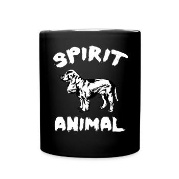 SPANIEL - Tasse einfarbig - Schwarz - Vorne