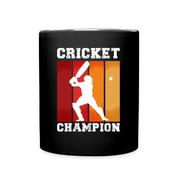 Cricket Champion Sport Cricketer Cricketer Cricket Match - Mug uni - noir - Devant