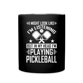 Raquette pickleball Player - Mug uni - noir - Devant