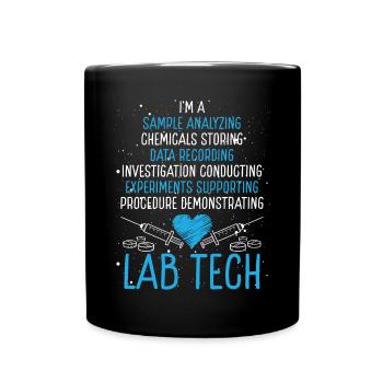 Technicien Labratory Medical Funny Lab Tech - Mug uni - noir - Devant
