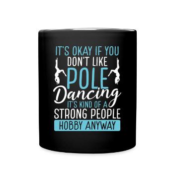 Pole Dance pour les femmes Strong People Pole Dance - Mug uni - noir - Devant