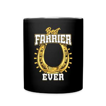 Best farrier of all time - Full Colour Mug - black - Front