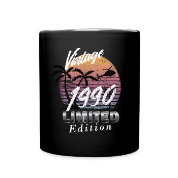 Vintage 1990 Limited Edition - Tasse einfarbig - Schwarz - Vorne