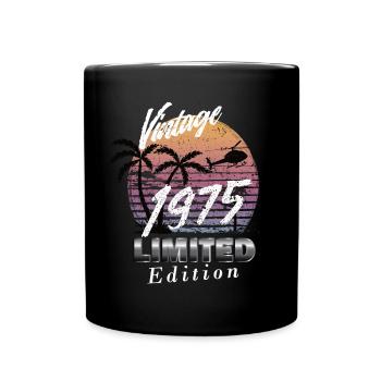 Vintage 1975 Limited Edition - Tasse einfarbig - Schwarz - Vorne