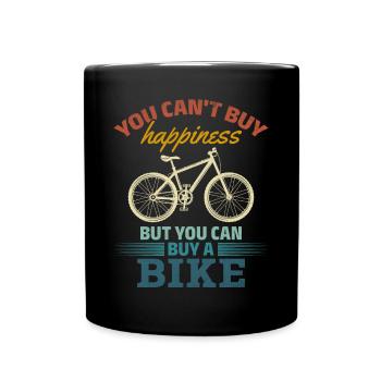 Vélo de montagne Vous ne pouvez pas acheter de la chance, mais - Mug uni - noir - Devant