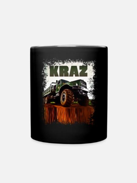 KRAZ LKW - Tasse einfarbig - Schwarz