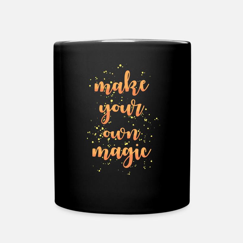 Magie Spruch - Tasse einfarbig - Schwarz