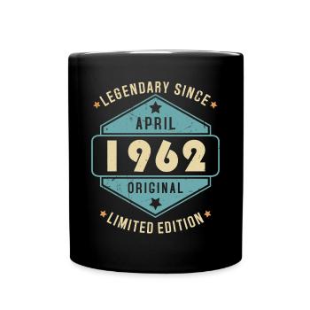 Avril 1962 Vintage Retro Anniversaire - Mug uni - noir - Devant