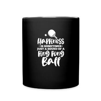 Ping-Pong Tischtennis Pingpong Ping Pong Geschenk - Tasse einfarbig - Schwarz - Vorne