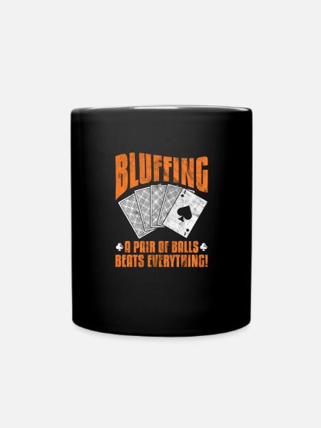 Poker - Tasse einfarbig - Schwarz