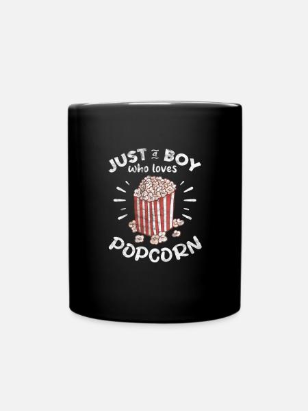 Popcorn Boy - Tasse einfarbig - Schwarz