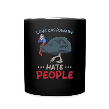 Cassowary - Tasse einfarbig - Schwarz - Vorne