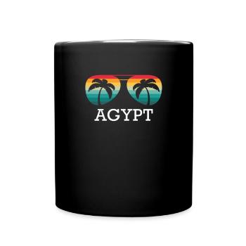 Ägypten Urlaub Reisen Sommer Sonne Souvenir - Tasse einfarbig - Schwarz - Vorne