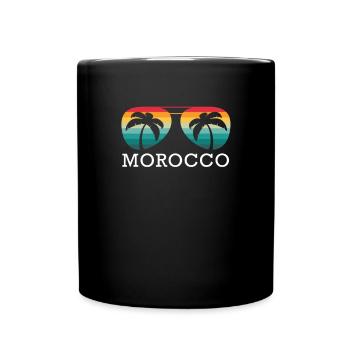 Marokko Reise Urlaub Reisen Sommer Sonne Souvenir - Tasse einfarbig - Schwarz - Vorne