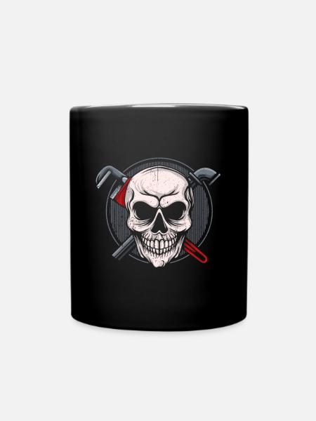 Klempner Geschenk Beruf Handwerker Installateur - Tasse einfarbig - Schwarz