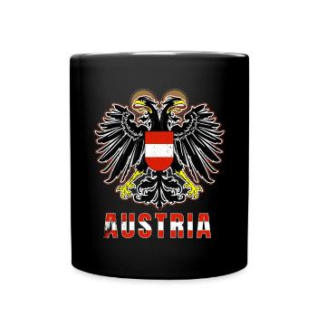 Autriche - Mug uni - noir - Devant