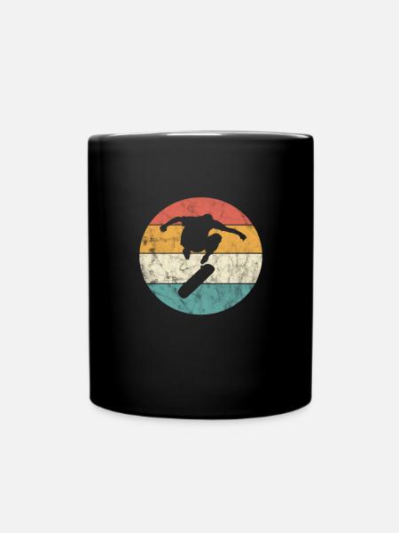 Skateboard Skater Skate Skaten Geschenk - Tasse einfarbig - Schwarz