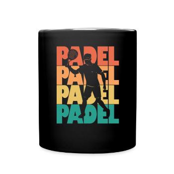 Retro Padel Athlète Padel Sport Padel Joueur - Mug uni - noir - Devant