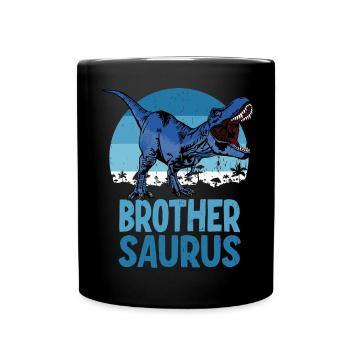 Famille de dinosaures Brother Saurus Brothersaurus - Mug uni - noir - Devant