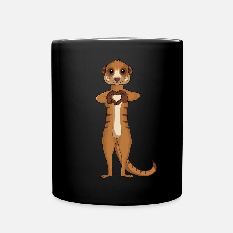 Suricates Chers Enfants Filles Dames - Mug uni - noir