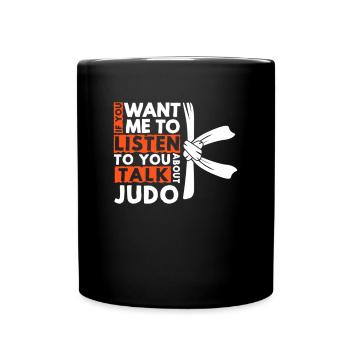 Judo Judoka Judokämpfer Kampfkunst Geschenk - Tasse einfarbig - Schwarz - Vorne