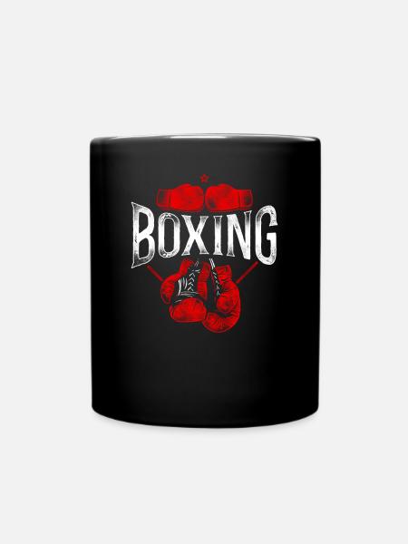 Boxing Vintage Boxing - Tasse einfarbig - Schwarz