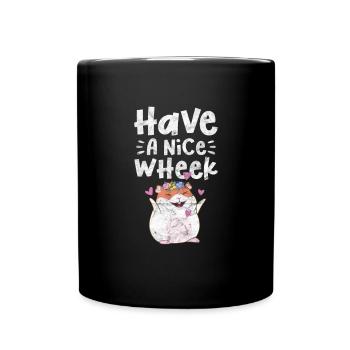 Meerschweinchen - Tasse einfarbig - Schwarz - Vorne