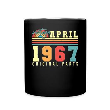 Millésime d’avril 1967 - Mug uni - noir - Devant