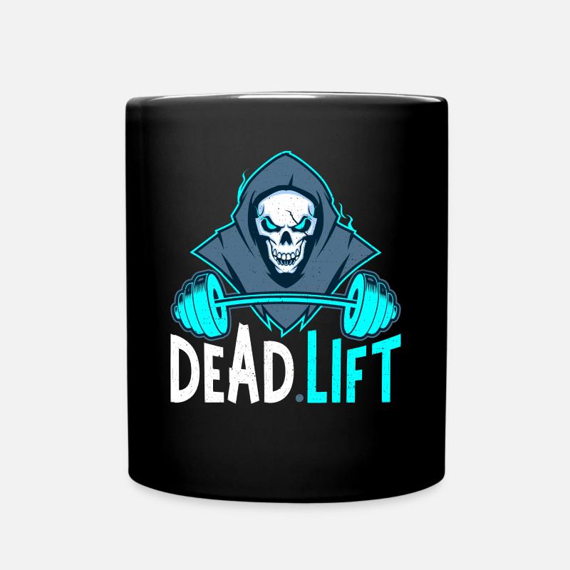 Dead Lift Sensenmann Bodybuilder Powerlifter - Tasse einfarbig - Schwarz
