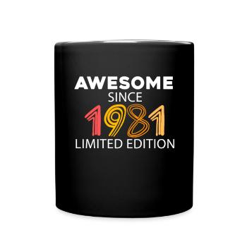 Fantastique depuis 1981 - né en 1981 - Mug uni - noir - Devant