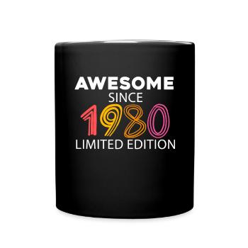 Fantastic since 1980 - born in 1980 - Full Colour Mug - black - Front