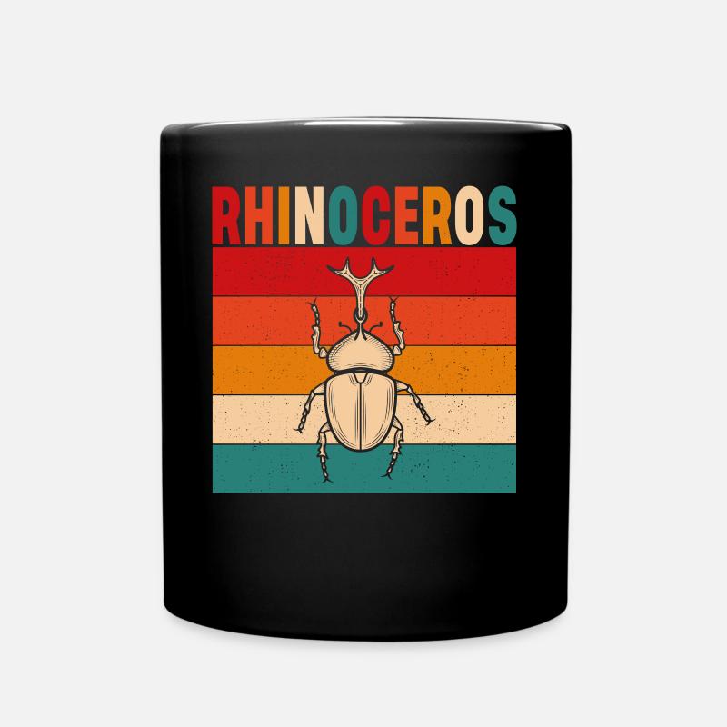 Hercules Rhinoceros Beetle Entomologist Present Id - Tasse einfarbig - Schwarz