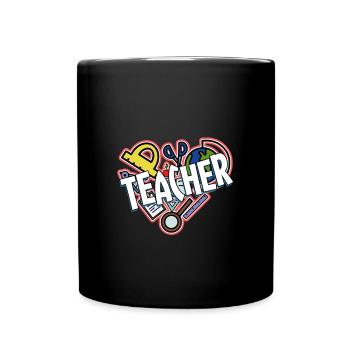 Enseignant - Mug uni - noir - Devant