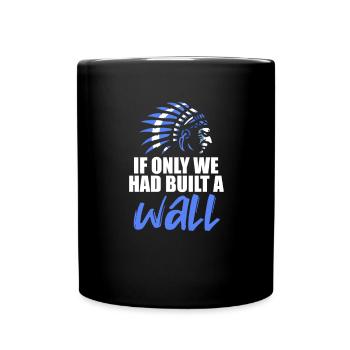 Indianer - Tasse einfarbig - Schwarz - Vorne