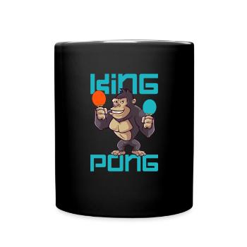 Ping-Pong Tischtennis Pingpong Ping Pong Geschenk - Tasse einfarbig - Schwarz - Vorne
