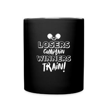 Ping-Pong Tischtennis Pingpong Ping Pong Geschenk - Tasse einfarbig - Schwarz - Vorne