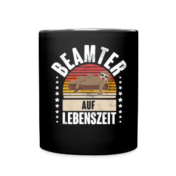 Beamter - Tasse einfarbig - Schwarz - Vorne