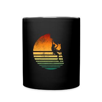 Climbing Bouldering Climbing for climbers - Full Colour Mug - black - Front